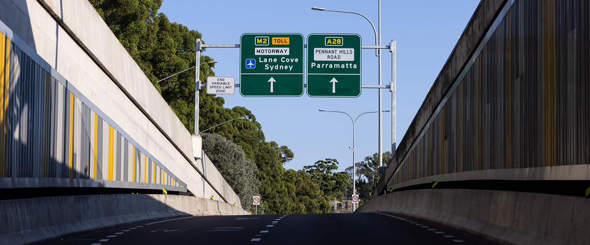 The NorthConnex motorway tunnel in Sydney