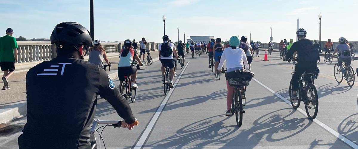 D.C. Bike Ride Raising Awareness for the Pentagon Memorial Visitor Education Transurban Group